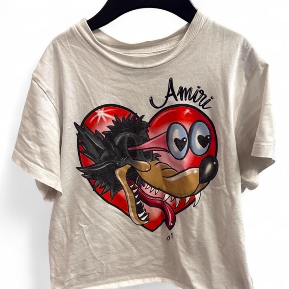Amiri Kids White Graphic T-Shirt